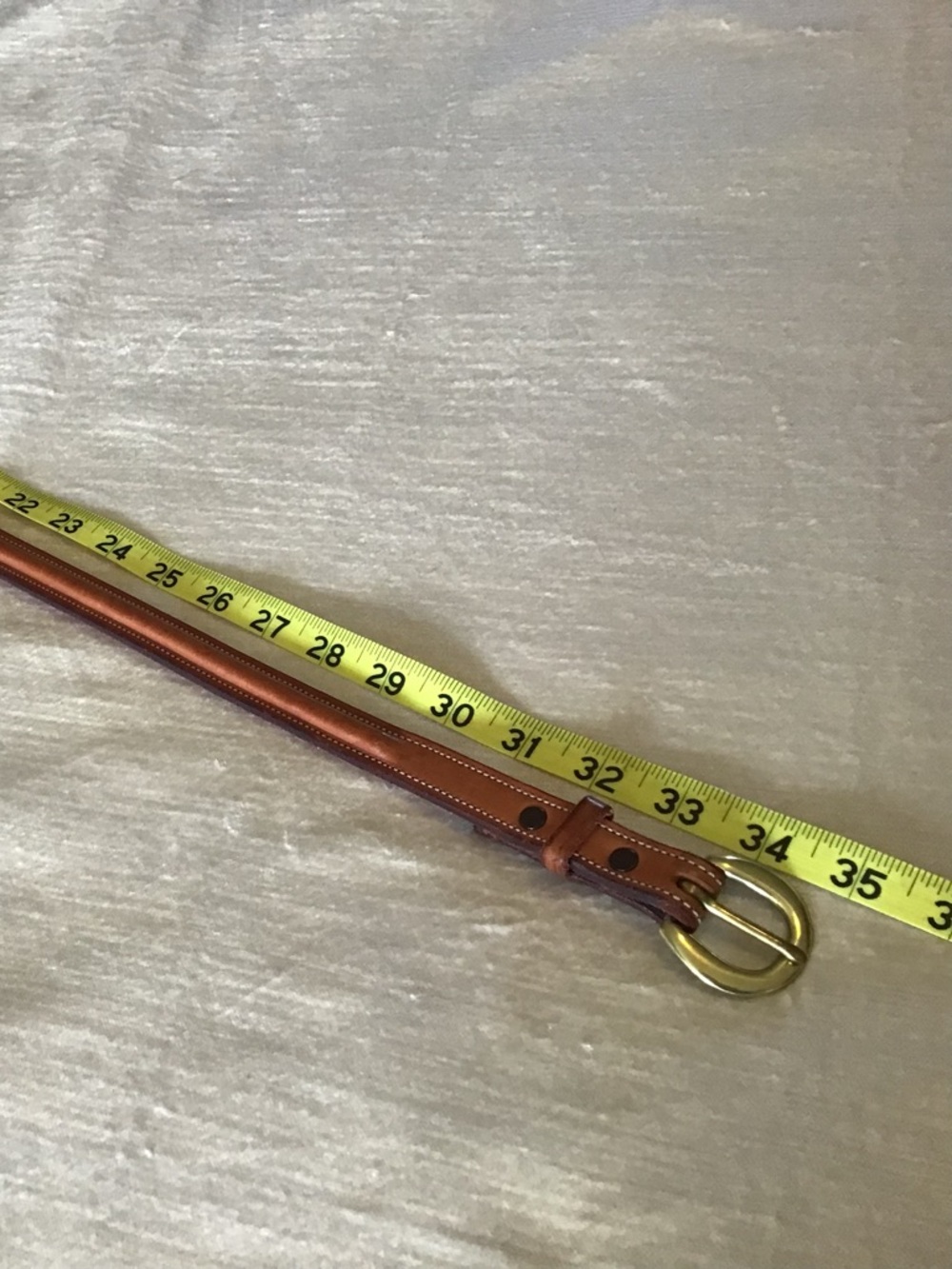 Edgewood Brown Leather Belt